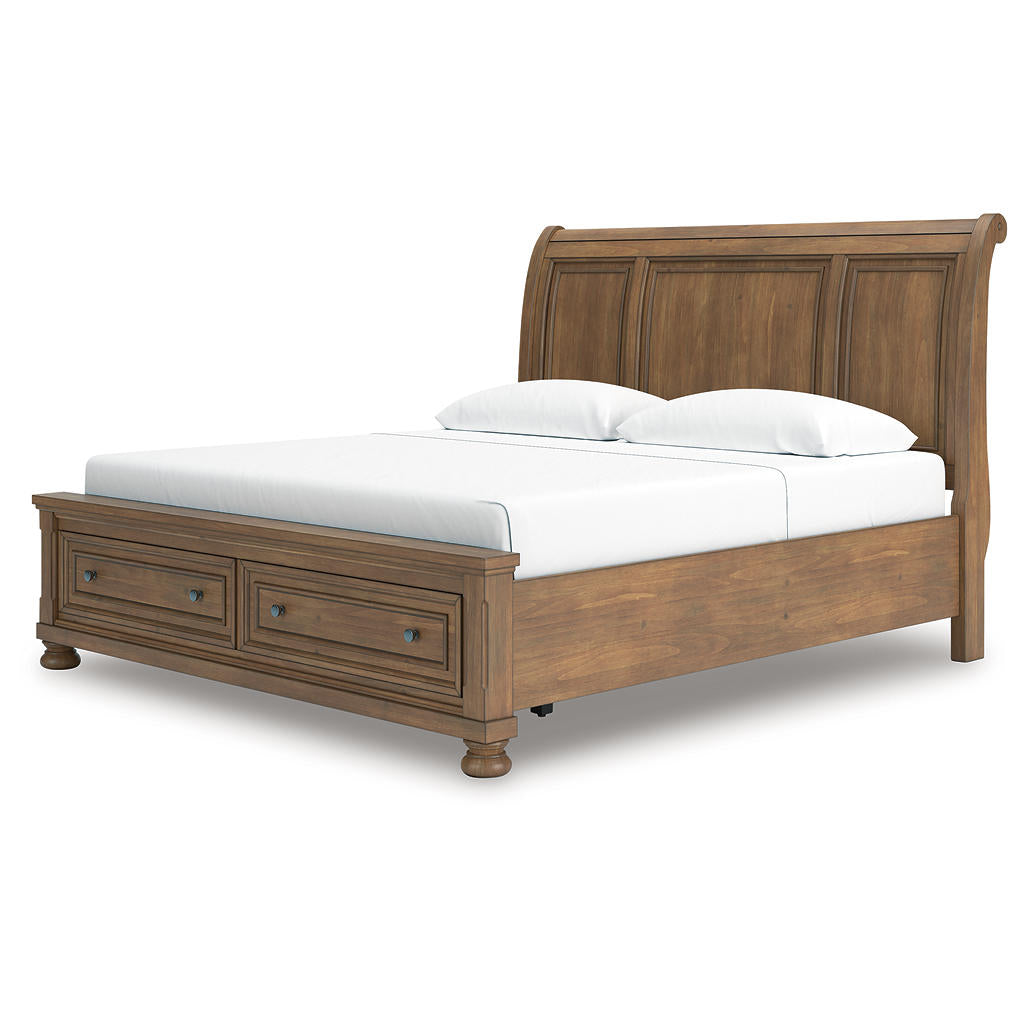 Feddinger King Storage Sleigh Bed Signature Design by Ashley® Bedroom