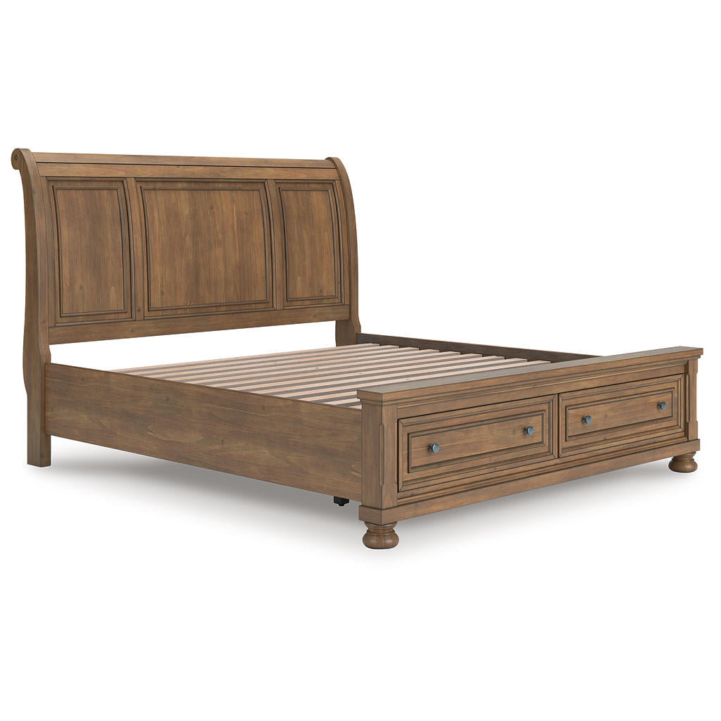 Feddinger King Storage Sleigh Bed Signature Design by Ashley® Bedroom