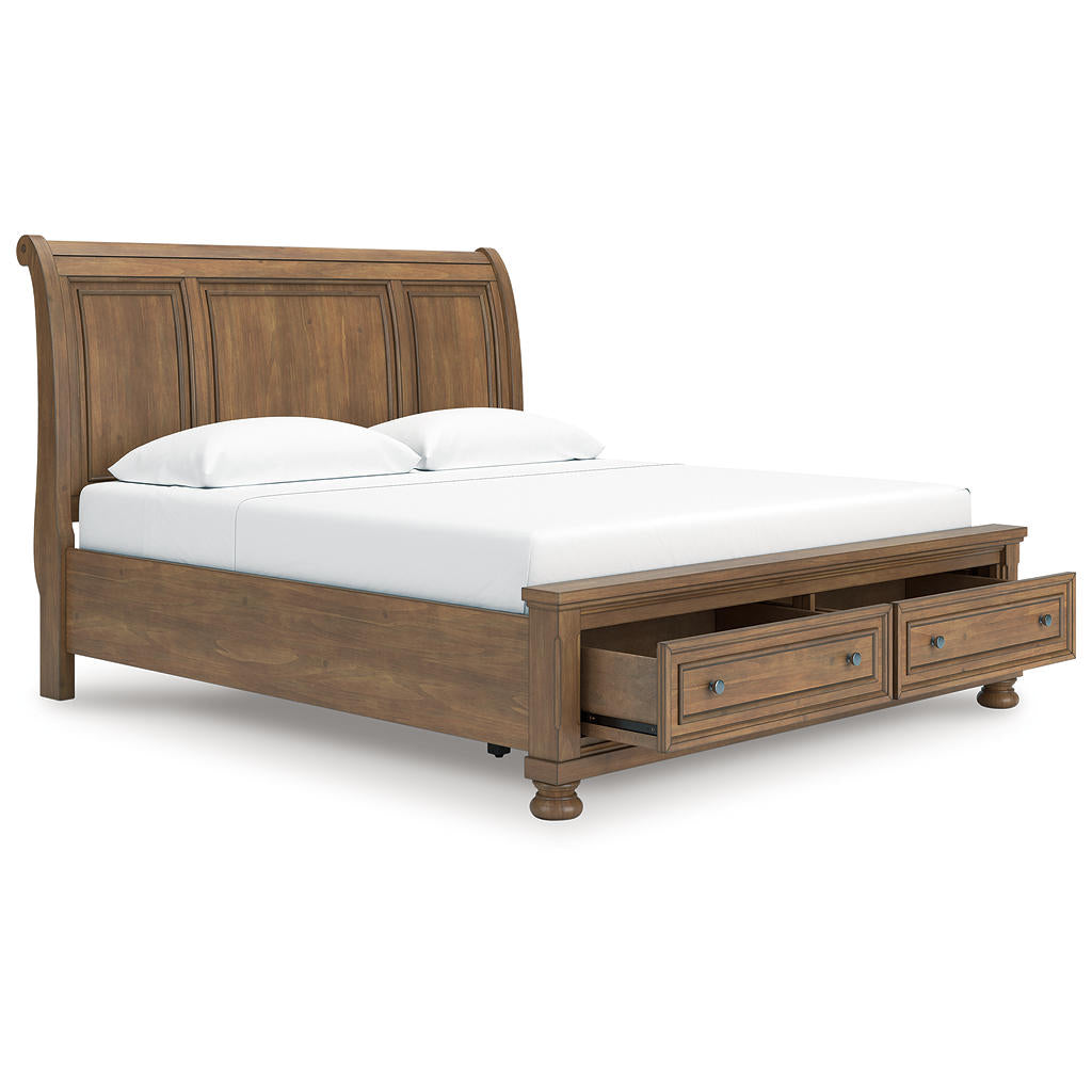 Feddinger King Storage Sleigh Bed Signature Design by Ashley® Bedroom