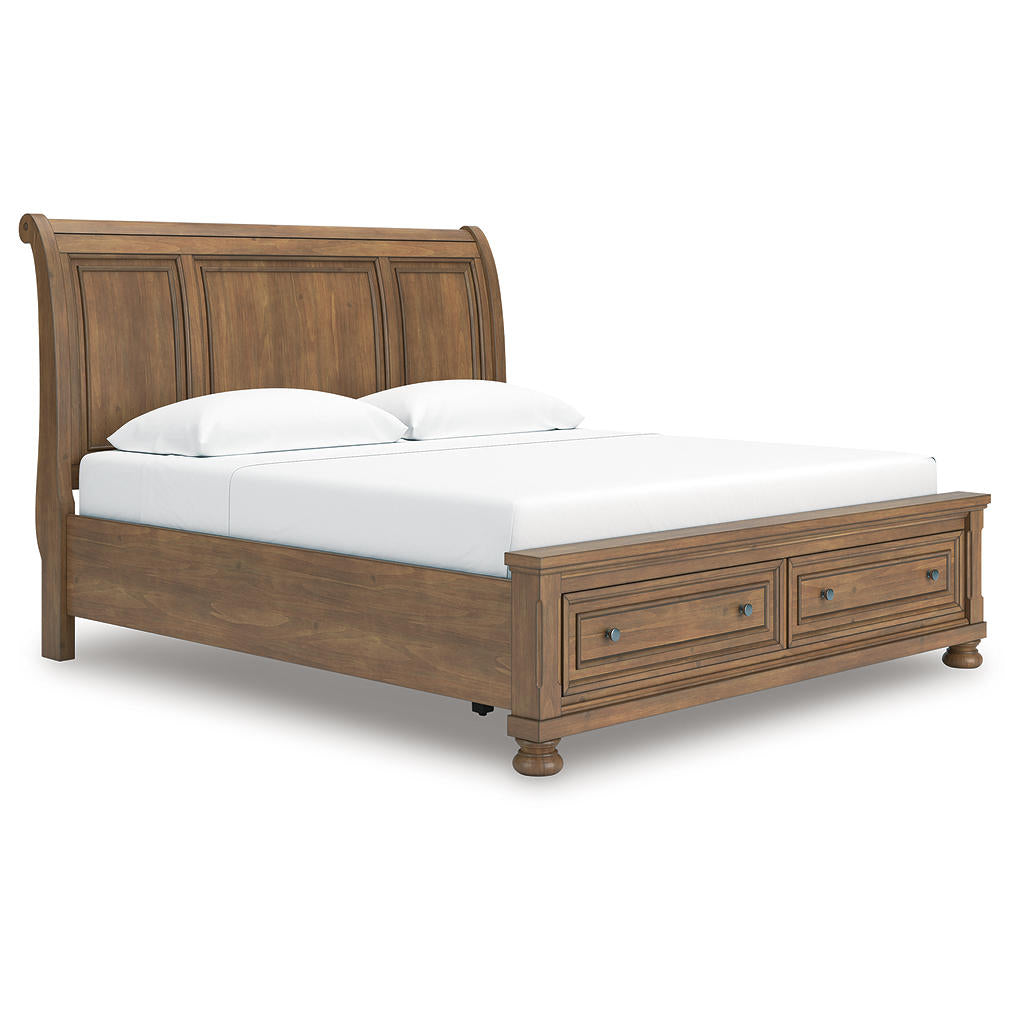 Feddinger King Storage Sleigh Bed Signature Design by Ashley® Bedroom