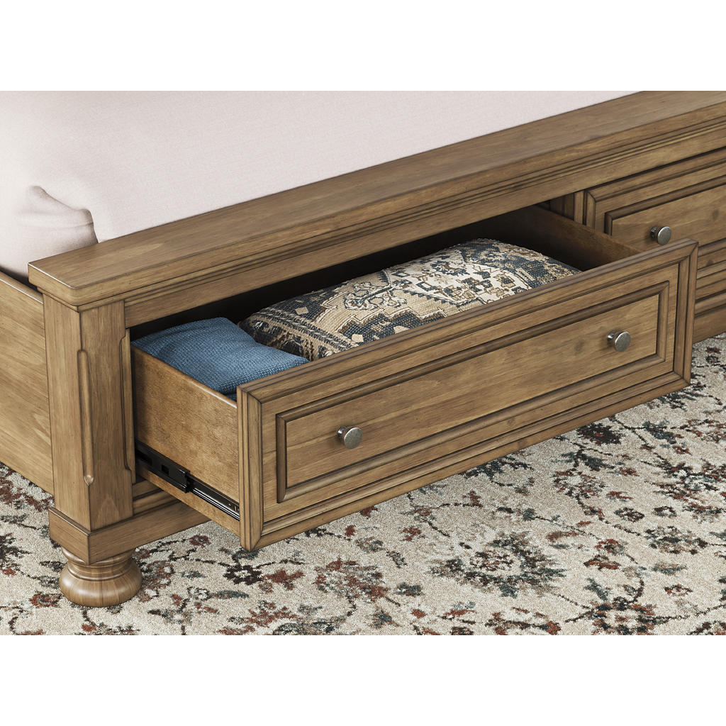 Feddinger King Storage Sleigh Bed Signature Design by Ashley® Bedroom