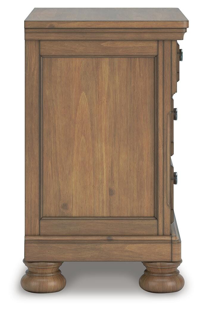 Feddinger King Panel Bed, Dresser, Mirror, Chest and 2 Nightstands