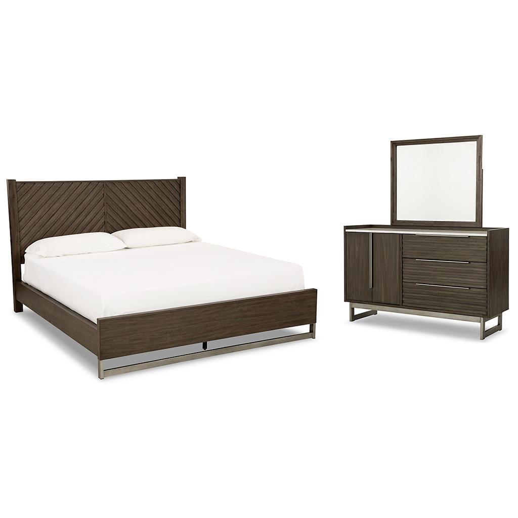 Arkenton King Bed, Dresser and Mirror — Modern Stone Suite Ashley® Uncategorized