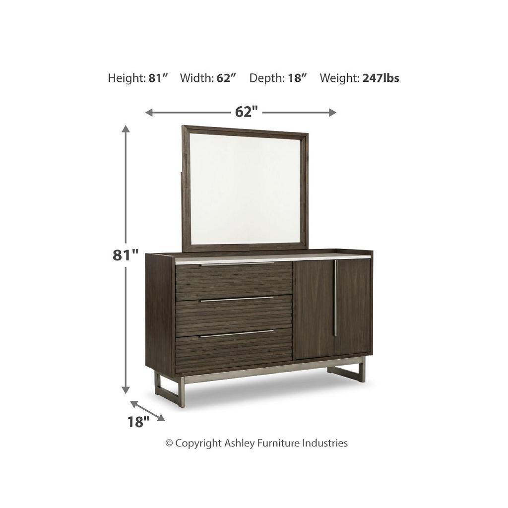 Arkenton King Bed, Dresser and Mirror — Modern Stone Suite Ashley® Uncategorized