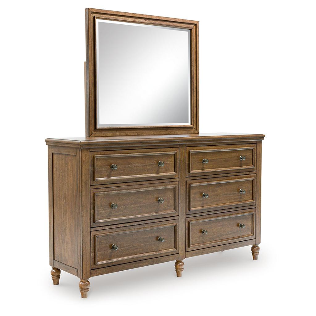 Sturlayne Dresser and Mirror Set — Warm Brown Benchcraft® Bedroom