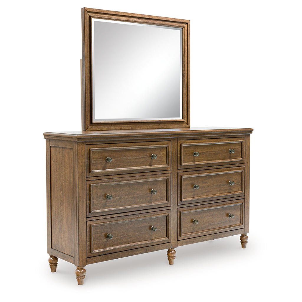 Sturlayne Queen Upholstered Panel Bed, Dresser and Mirror Benchcraft® Uncategorized