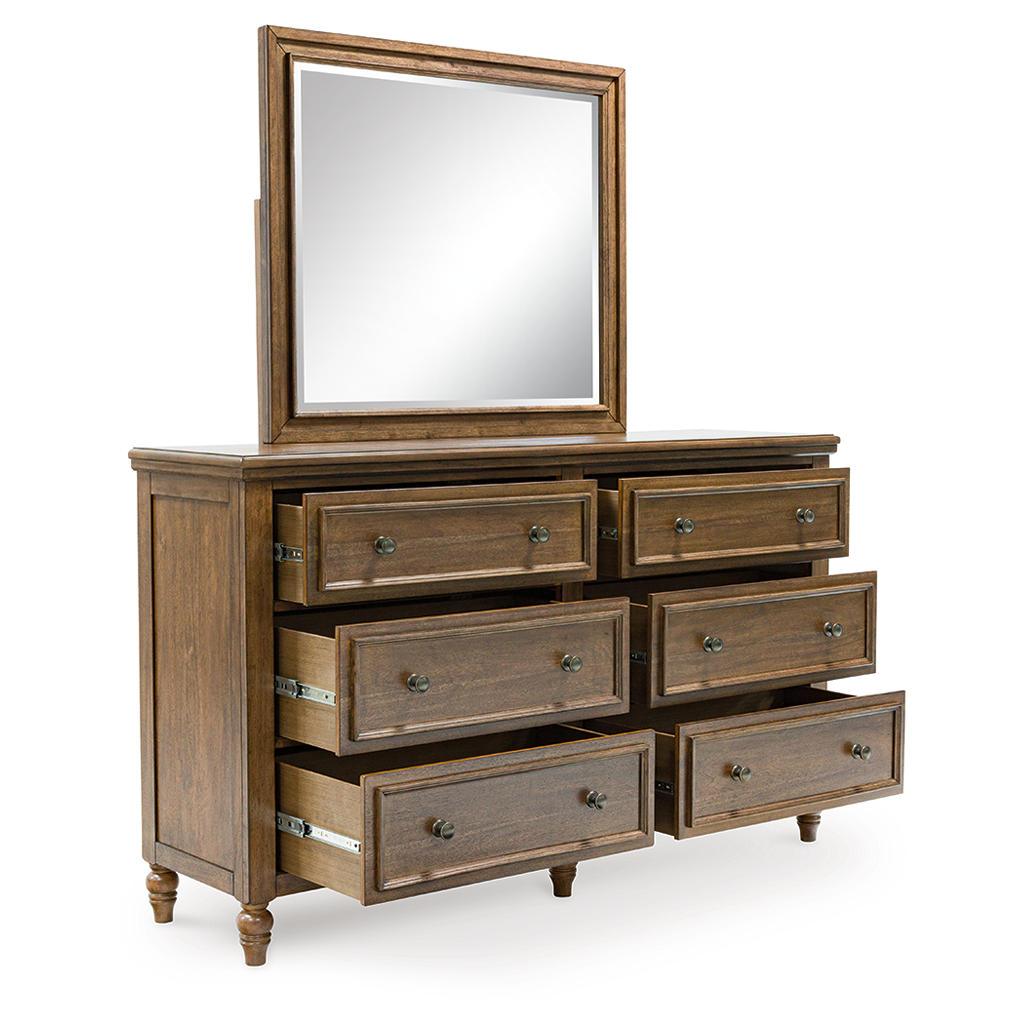 Sturlayne Dresser and Mirror Set — Warm Brown Benchcraft® Bedroom