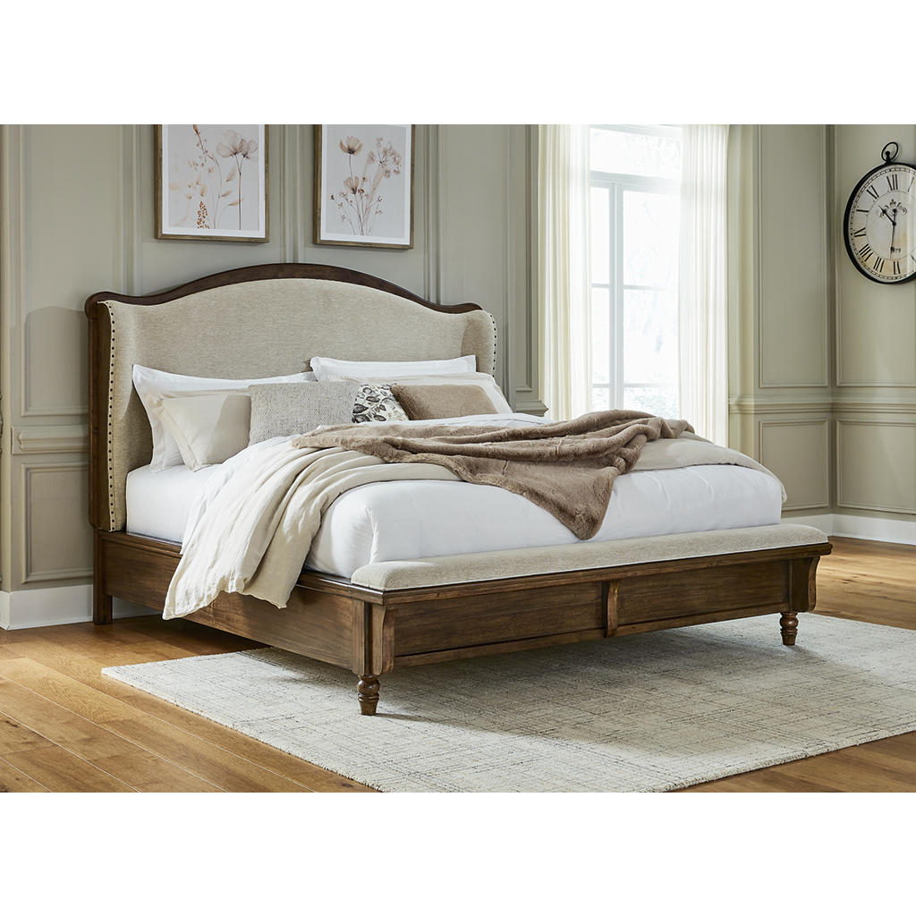 Sturlayne King Upholstered Panel Bed Benchcraft® Bedroom