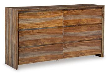 Dressonni Dresser — Sheesham, 6 Drawer Signature Design by Ashley® Bedroom