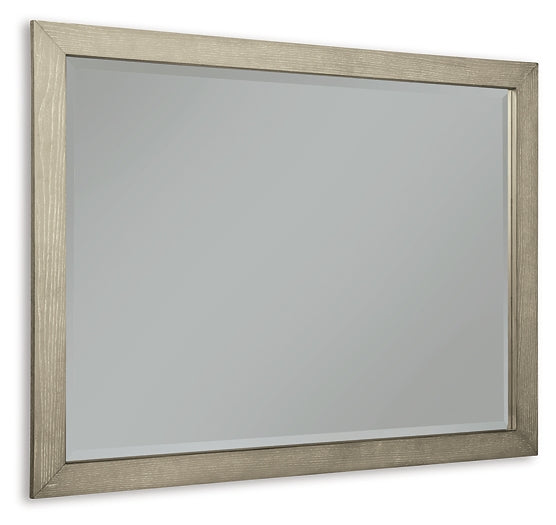 Fawnburg King Panel Bed with Storage, Dresser and Mirror