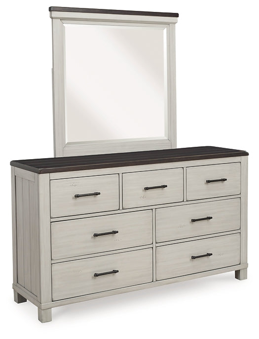 Darborn King Panel Bed, Dresser and Mirror
