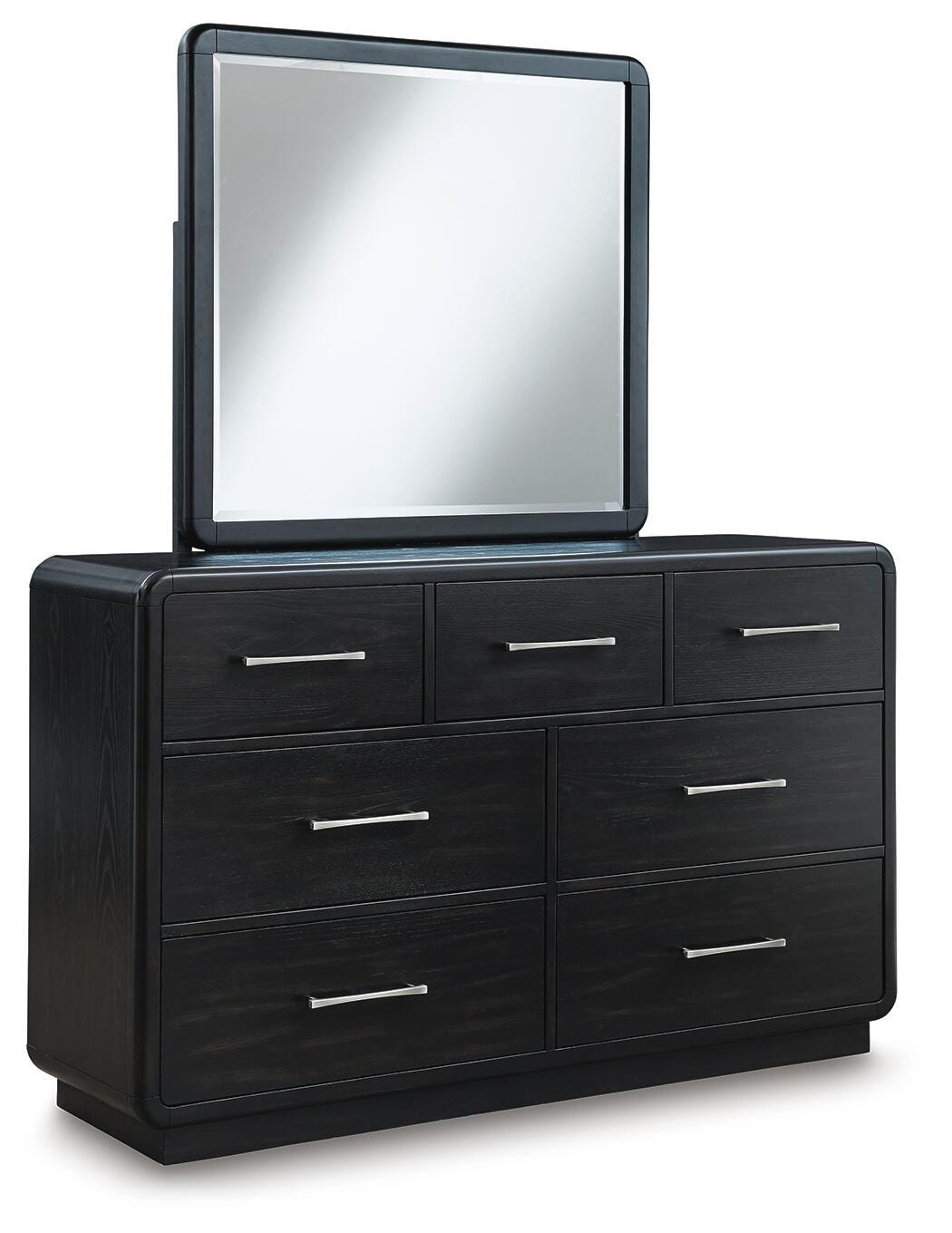 Rowanbeck Queen Upholstered Bed, Dresser, Mirror and Nightstand Signature Design by Ashley® Bedroom