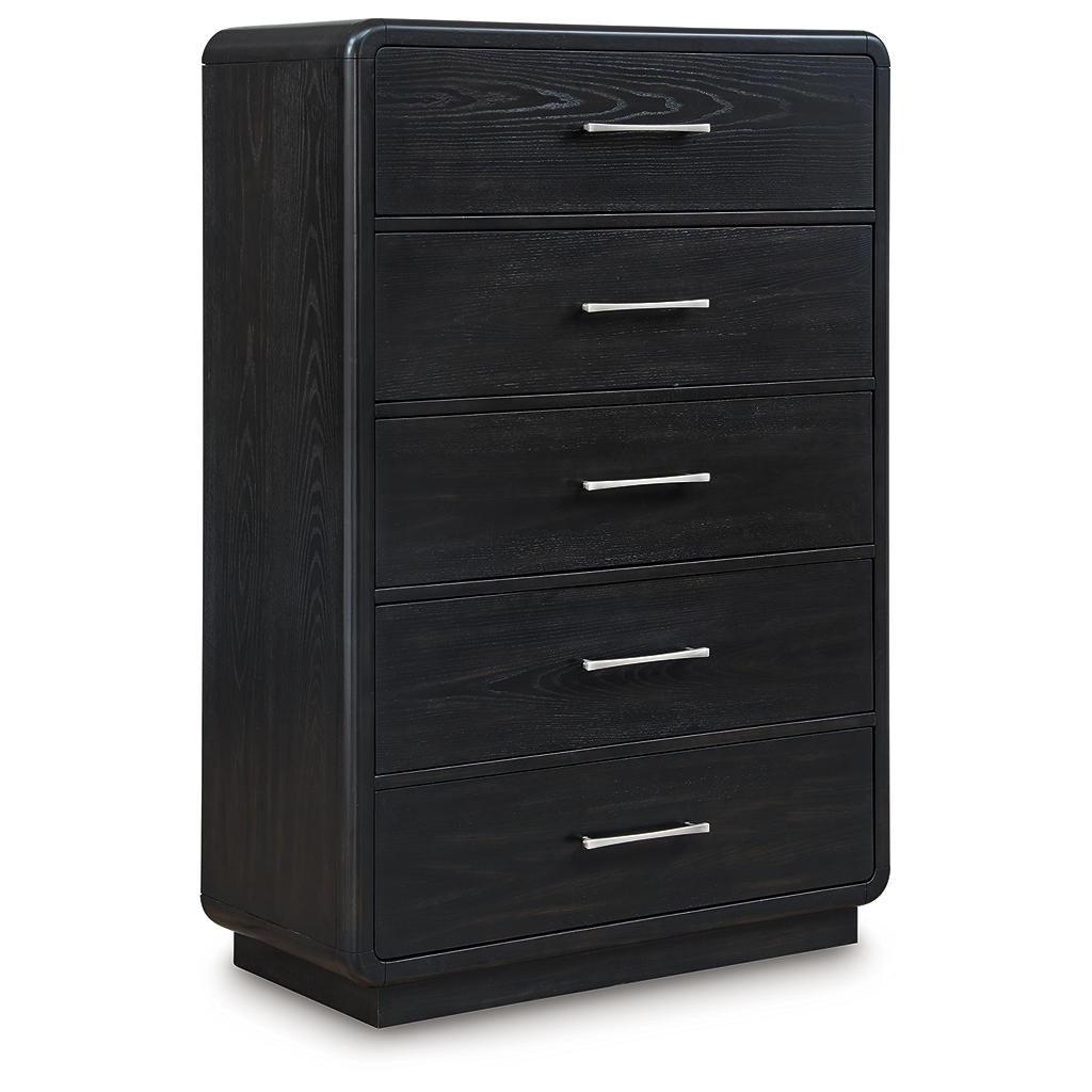Rowanbeck Chest of Drawers — Art Deco Black Signature Design by Ashley® Bedroom