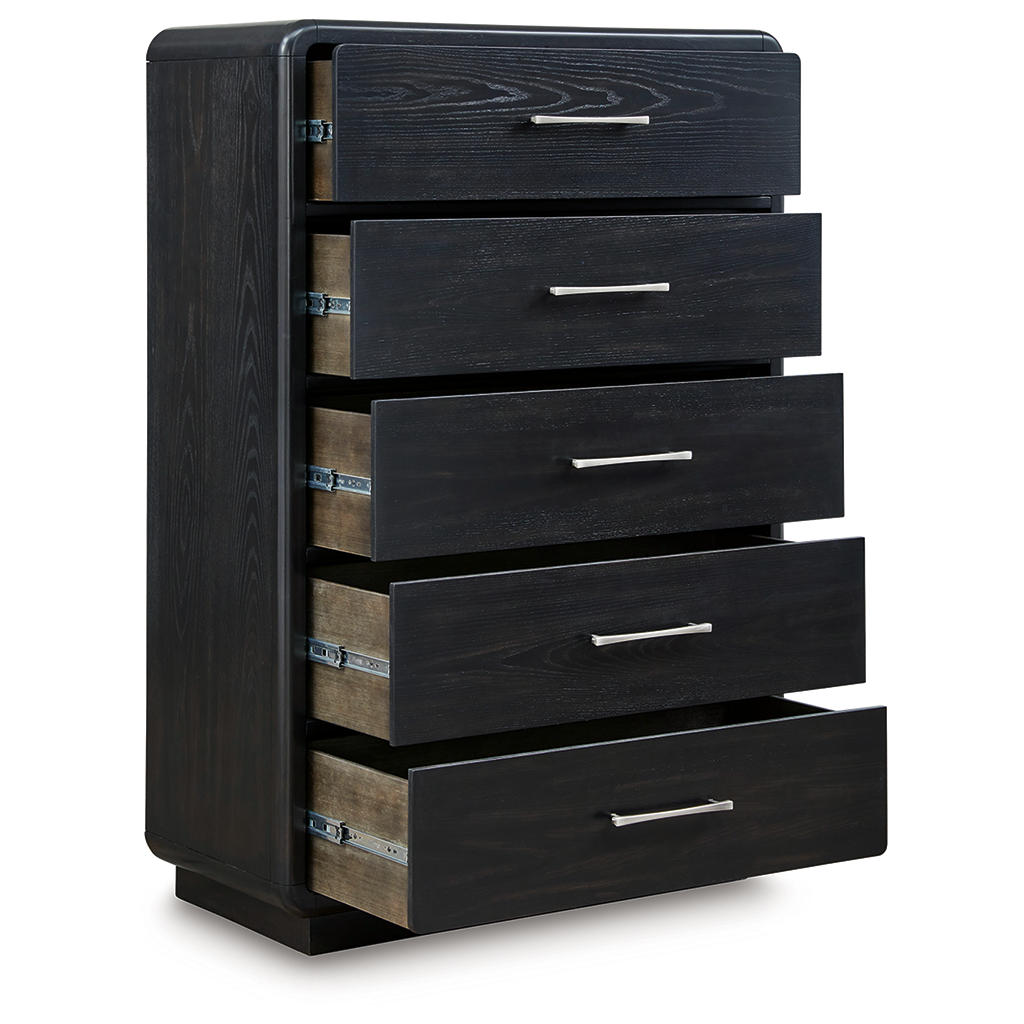 Rowanbeck King Panel Bed, Dresser, Mirror, Chest and Nightstand Signature Design by Ashley® Uncategorized