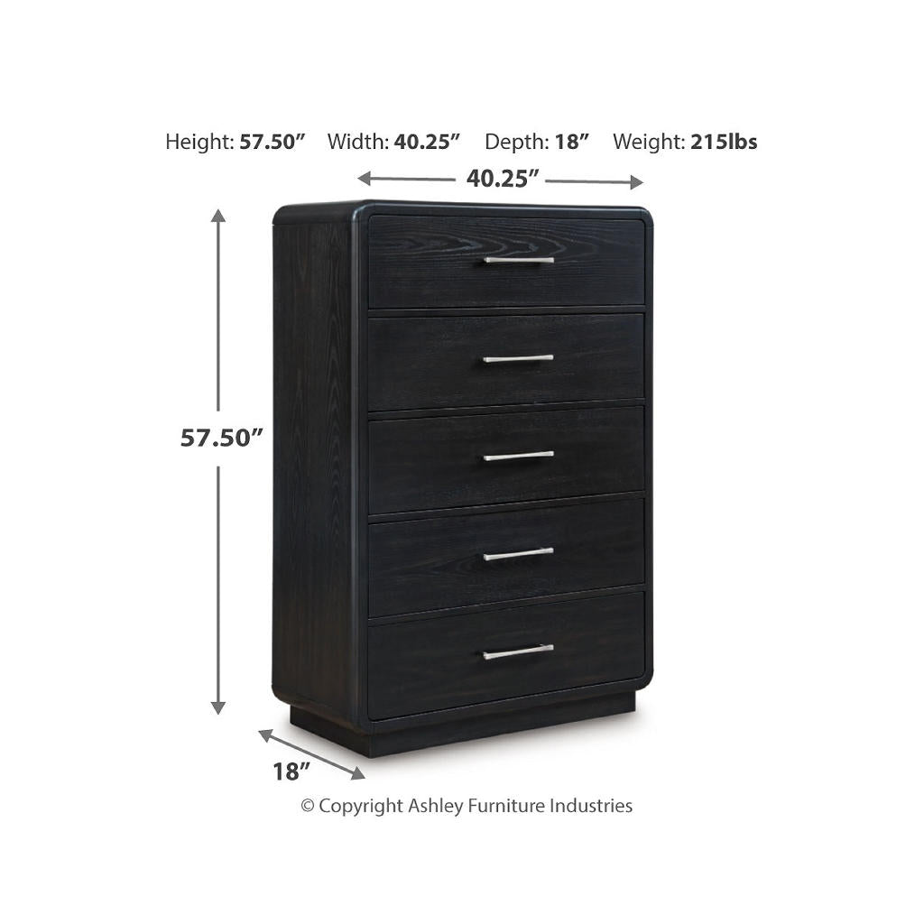 Rowanbeck King Panel Bed, Dresser, Mirror, Chest and Nightstand Signature Design by Ashley® Uncategorized