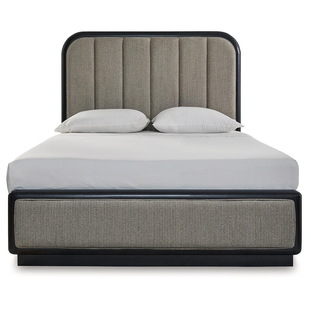 Rowanbeck Queen Upholstered Panel Bed, Dresser and Mirror Signature Design by Ashley® Uncategorized