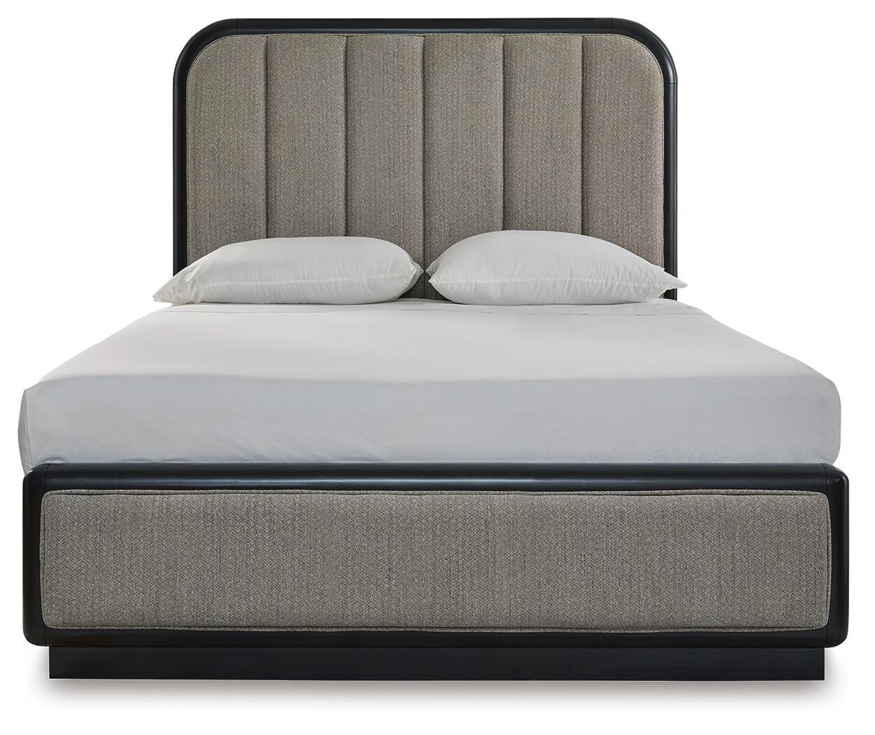 Rowanbeck Queen Upholstered Bed, Dresser, Mirror and Nightstand Signature Design by Ashley® Bedroom