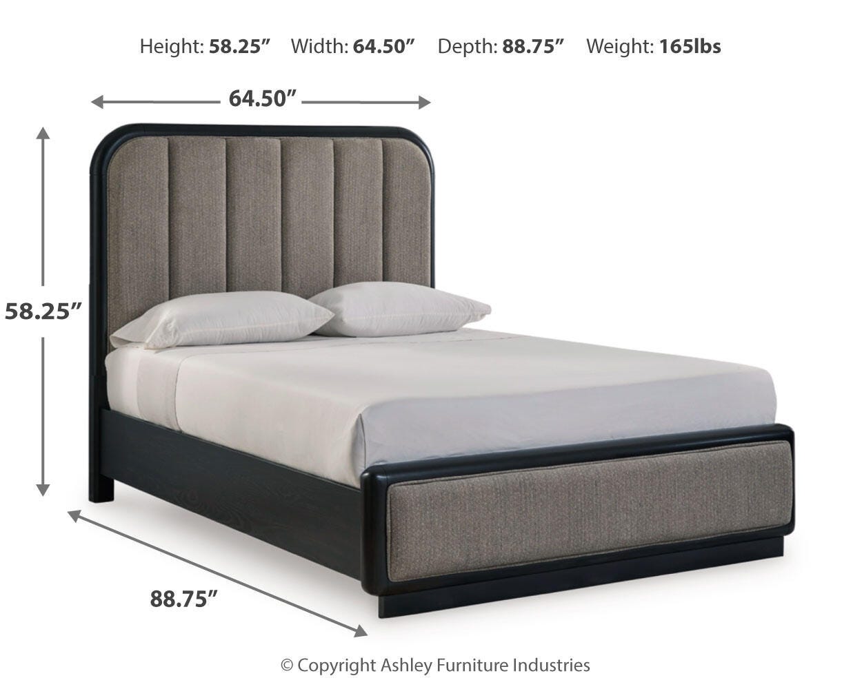 Rowanbeck Queen Upholstered Bed, Dresser, Mirror and Nightstand Signature Design by Ashley® Bedroom