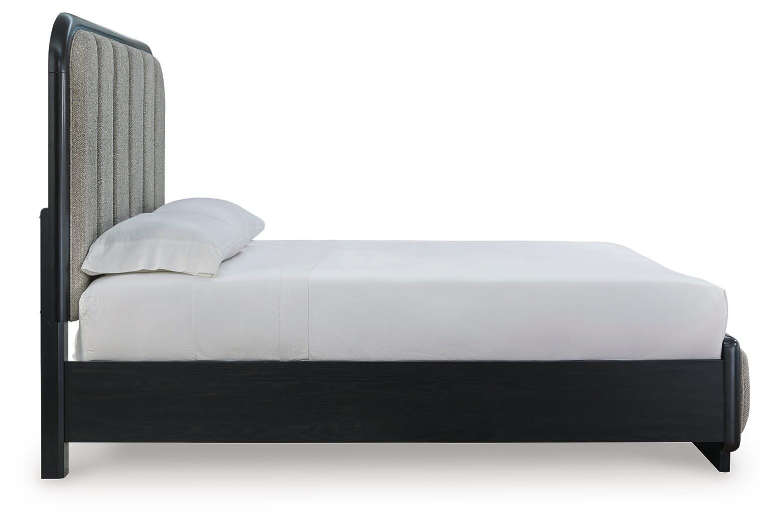 Rowanbeck Queen Upholstered Bed, Dresser, Mirror and Nightstand Signature Design by Ashley® Bedroom
