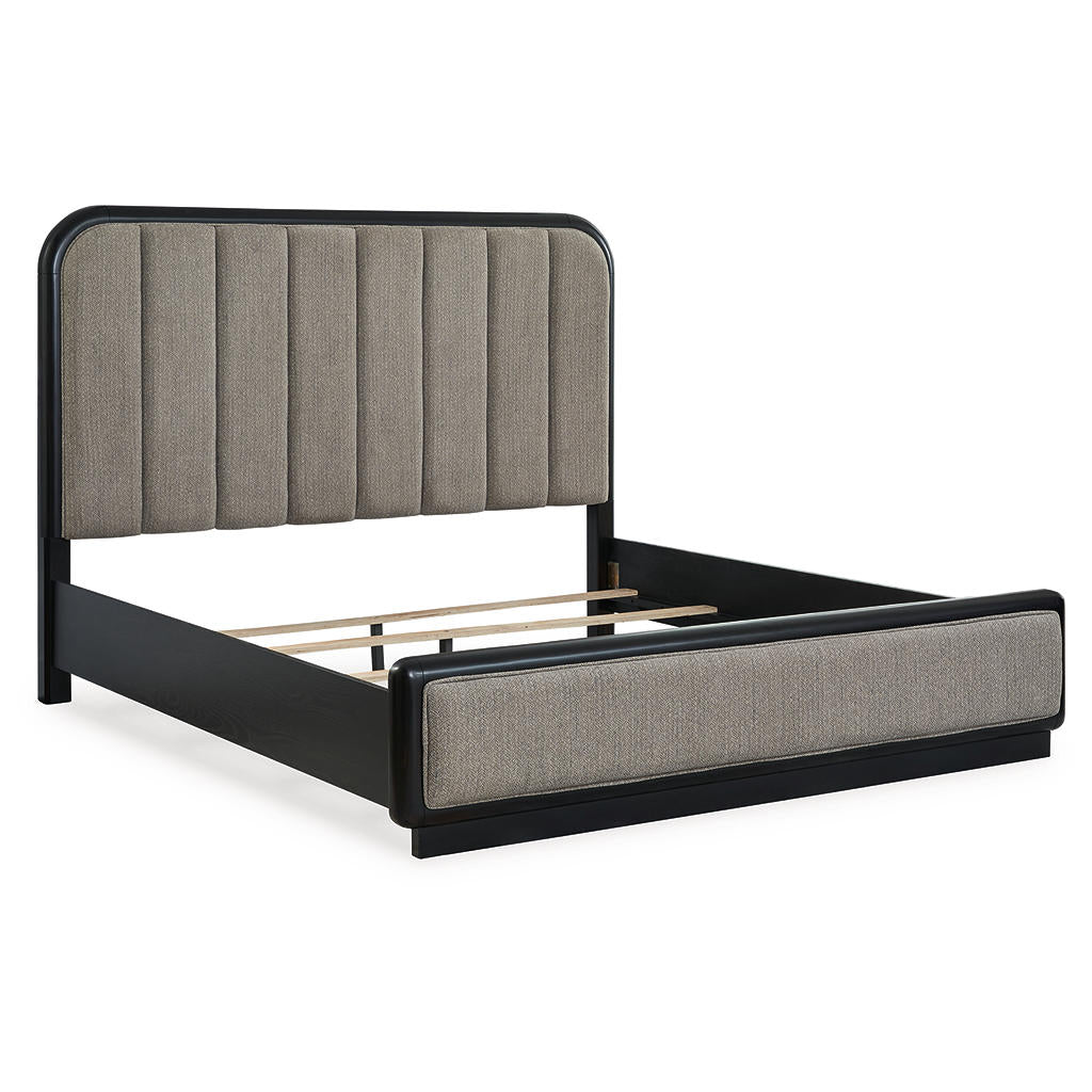 Rowanbeck King Upholstered Panel Bed, Dresser and Mirror Signature Design by Ashley® Uncategorized
