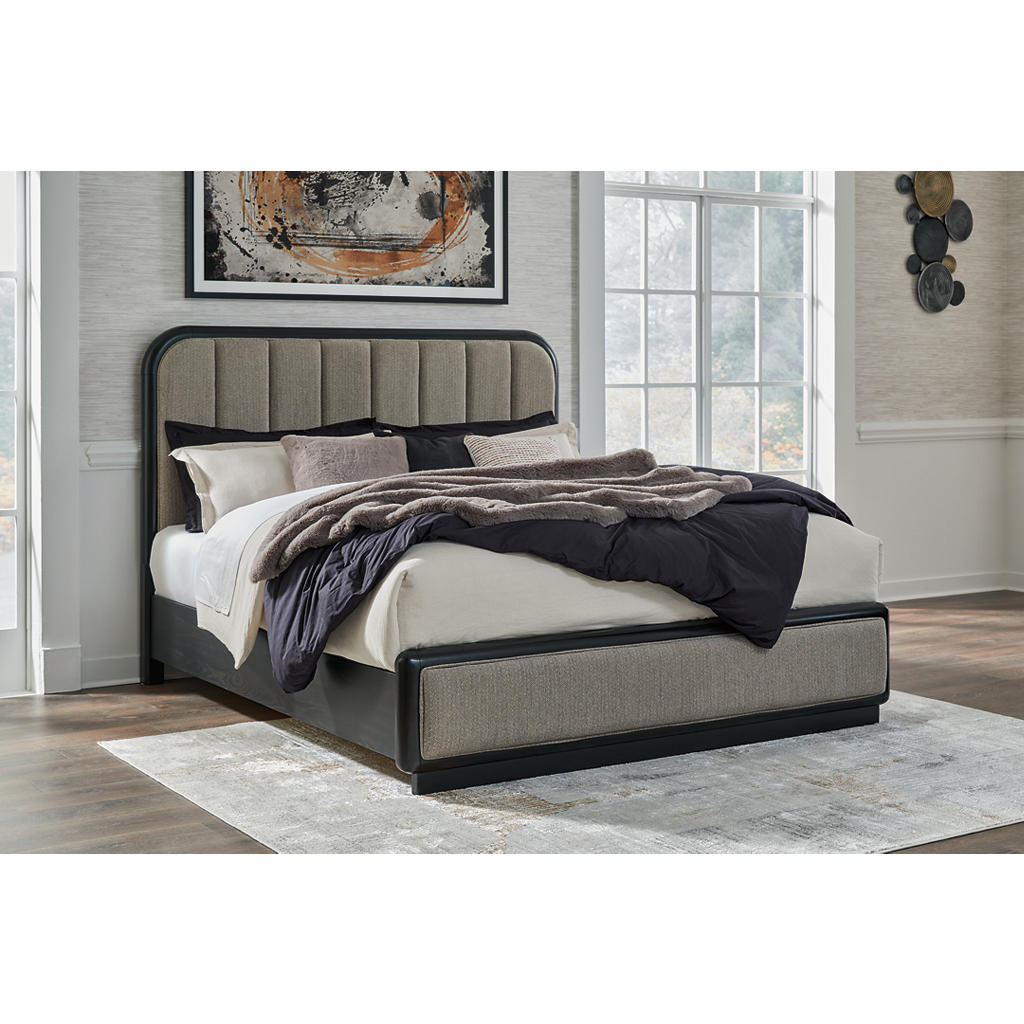 Rowanbeck California King Upholstered Panel Bed Signature Design by Ashley® Bedroom