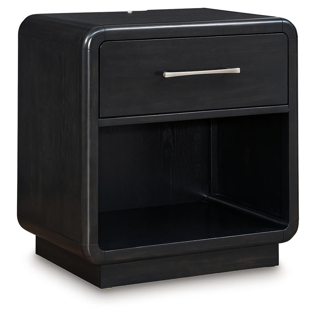 Rowanbeck King Panel Bed, Dresser, Mirror, Chest and Nightstand Signature Design by Ashley® Uncategorized
