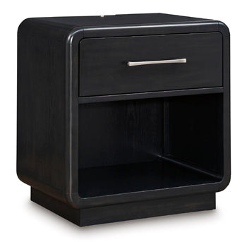 Rowanbeck Nightstand — Built-In LED Nightlight Signature Design by Ashley® Bedroom