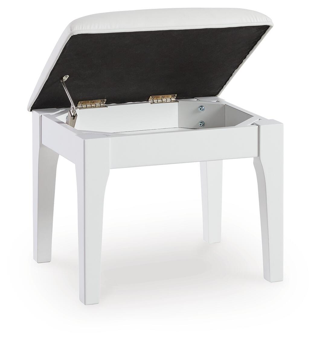 Chalanna Vanity, Mirror and Stool — 3-Piece Set Signature Design by Ashley® Bedroom