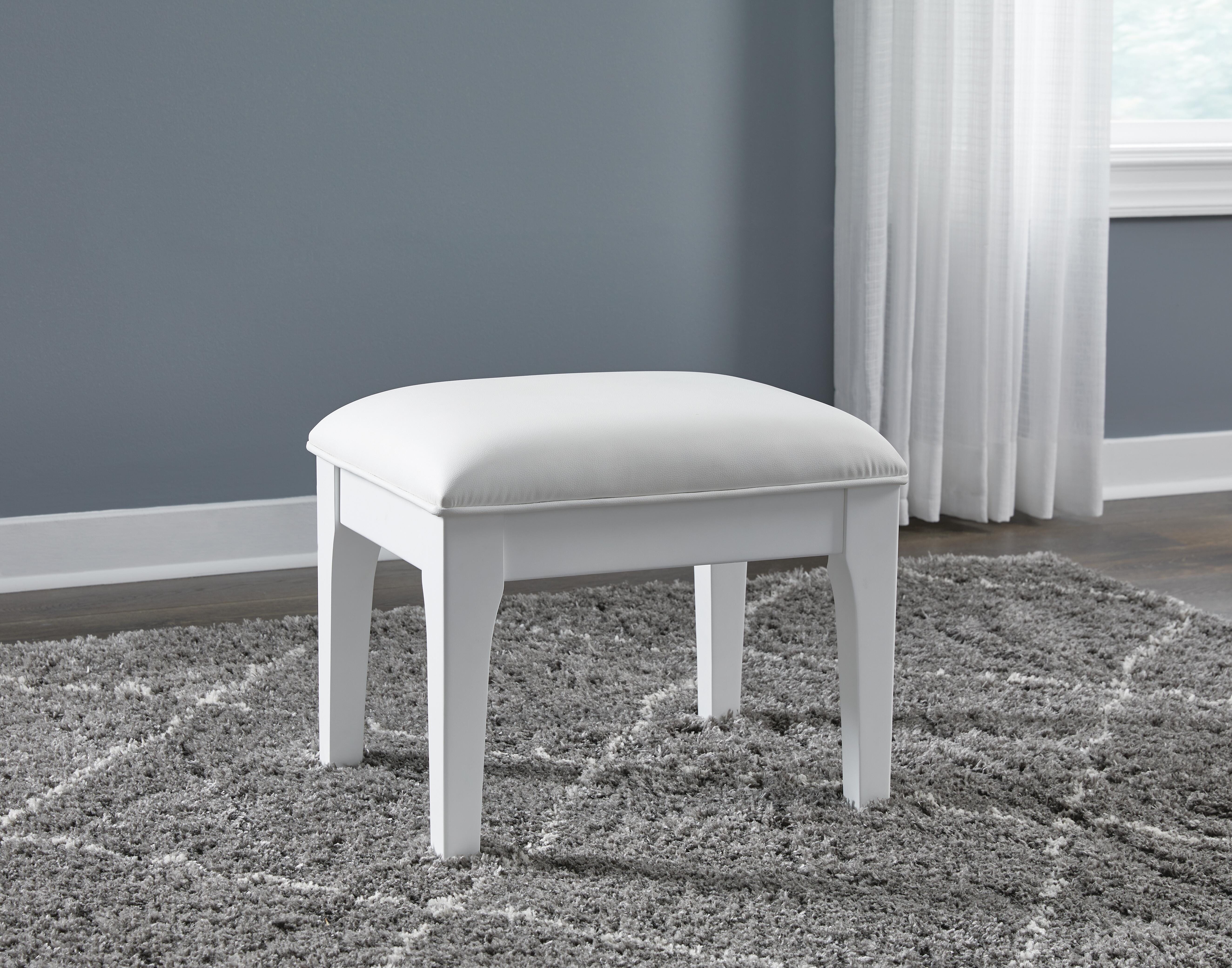 Chalanna Vanity, Mirror and Stool — 3-Piece Set Signature Design by Ashley® Bedroom