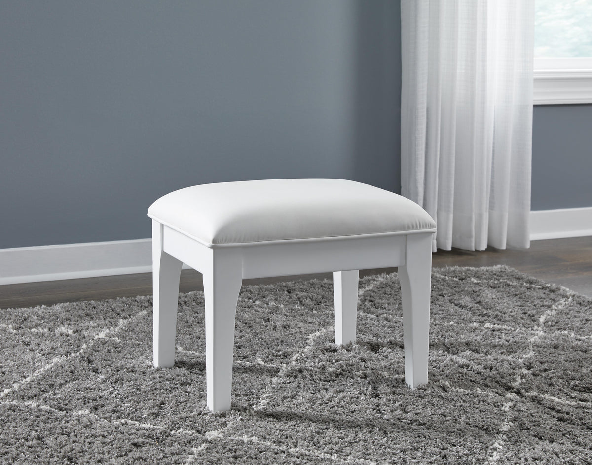 Chalanna Vanity, Mirror and Stool — 3-Piece Set Signature Design by Ashley® Bedroom