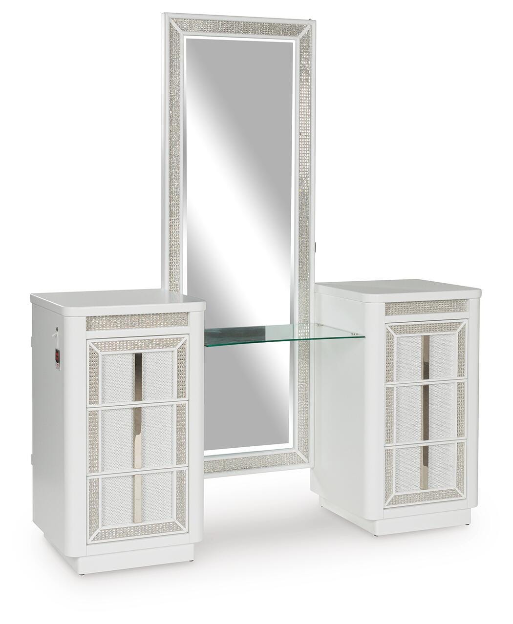 Chalanna Vanity, Mirror and Stool — 3-Piece Set Signature Design by Ashley® Bedroom