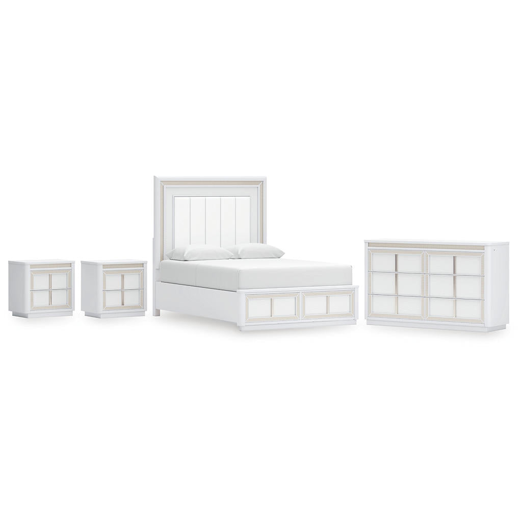 Chalanna Queen Storage Bed, Dresser and 2 Nightstands Signature Design by Ashley® Uncategorized