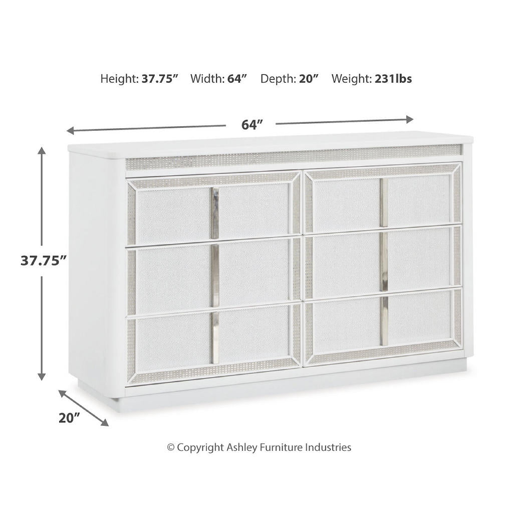 Chalanna Queen Storage Bed, Dresser and 2 Nightstands Signature Design by Ashley® Uncategorized