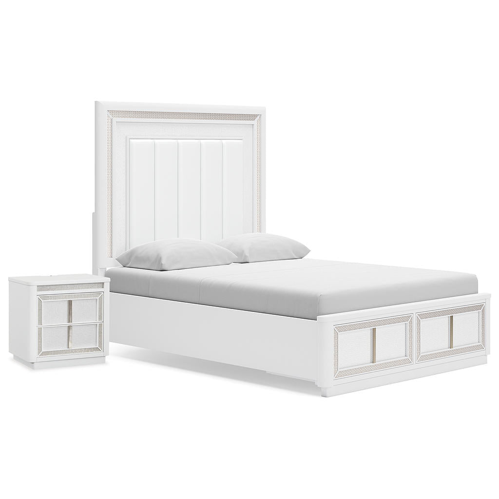Chalanna Queen Panel Storage Bed and Nightstand Signature Design by Ashley® Uncategorized