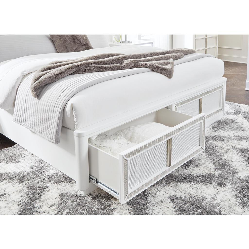Chalanna California King Storage Bed — White Signature Design by Ashley® Bedroom