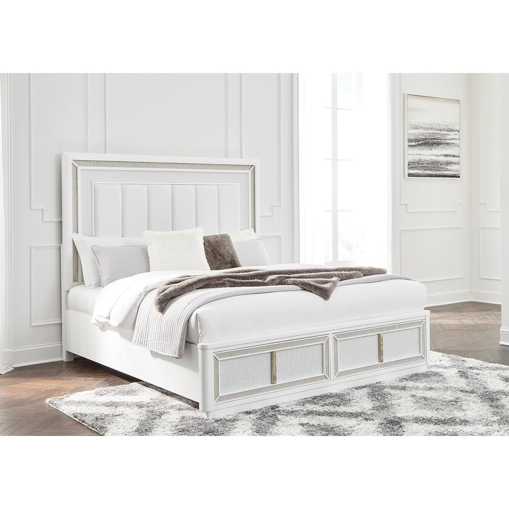 Chalanna California King Storage Bed — White Signature Design by Ashley® Bedroom