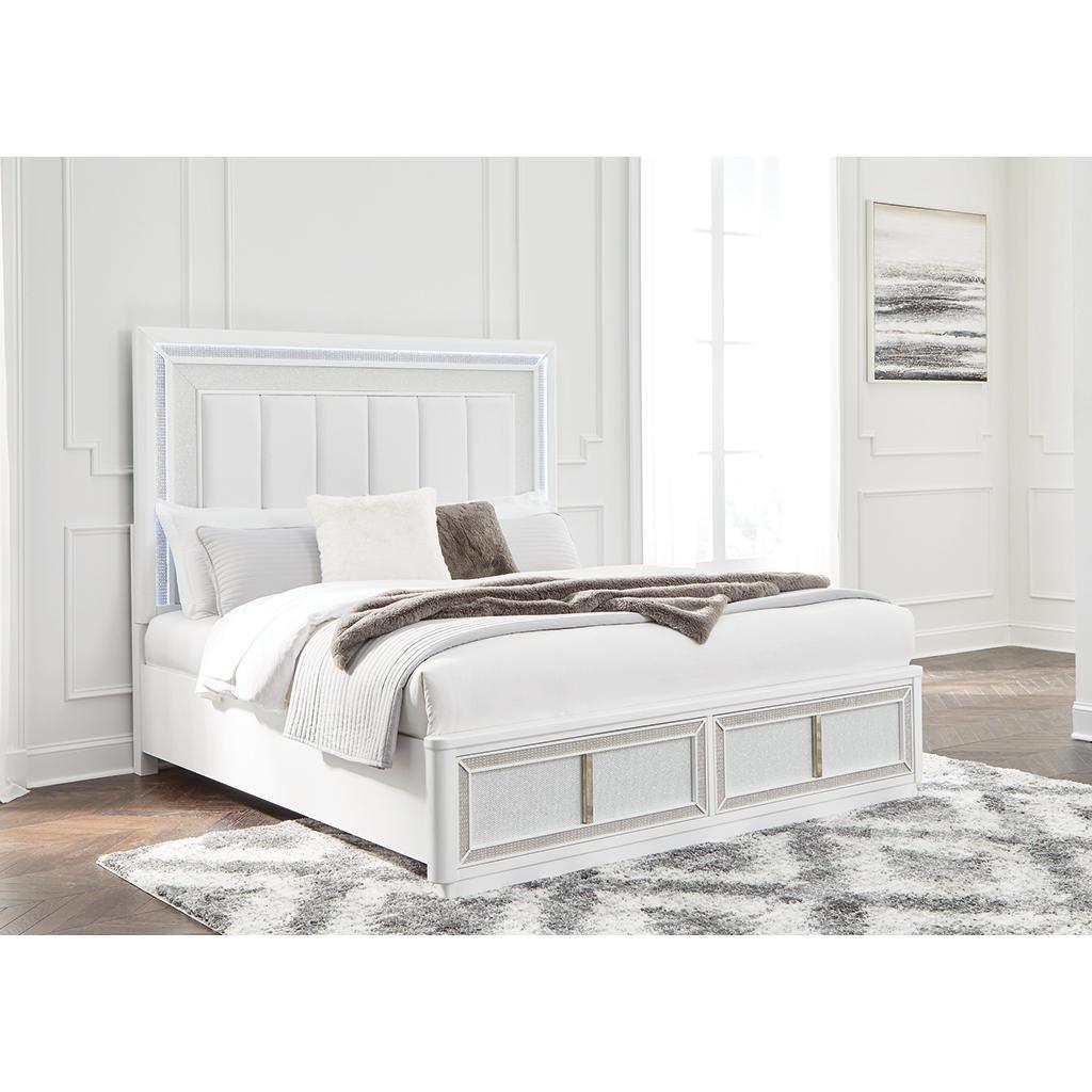 Chalanna California King Storage Bed — White Signature Design by Ashley® Bedroom