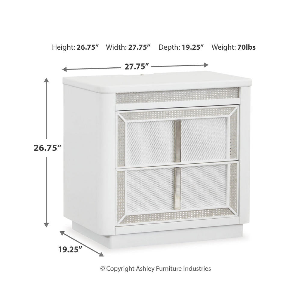 Chalanna Queen Panel Storage Bed and Nightstand Signature Design by Ashley® Uncategorized