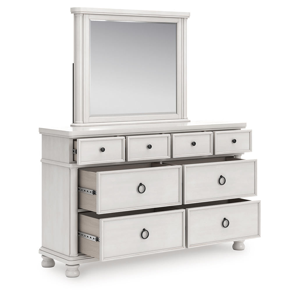 DOORBUSTER! Rowlenstown Queen Poster Bed, Dresser and Mirror Signature Design by Ashley® Uncategorized