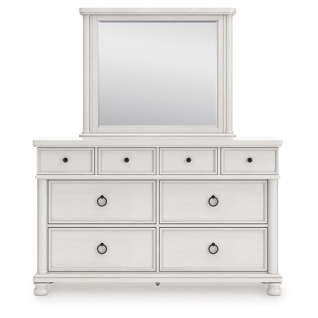 DOORBUSTER! Rowlenstown Queen Poster Bed, Dresser and Mirror Signature Design by Ashley® Uncategorized