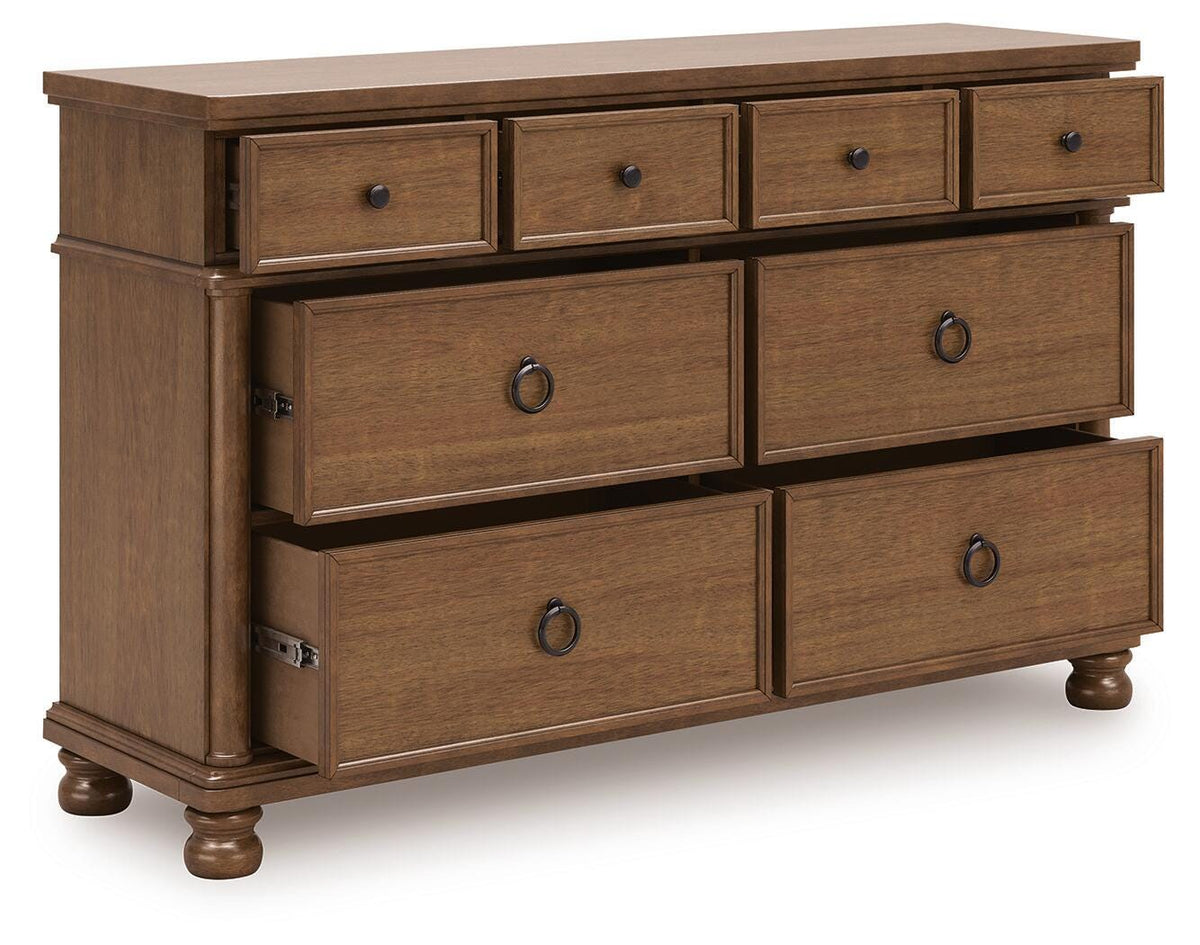 Rowlenstown King Poster Bed, Dresser and 2 Nightstands Signature Design by Ashley® Bedroom