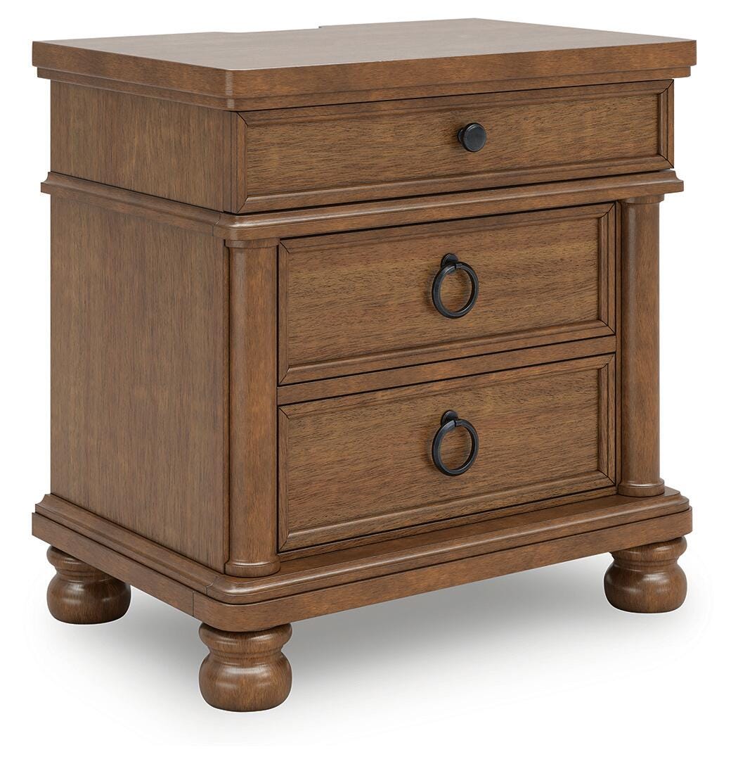 Rowlenstown King Poster Bed, Dresser and 2 Nightstands Signature Design by Ashley® Bedroom