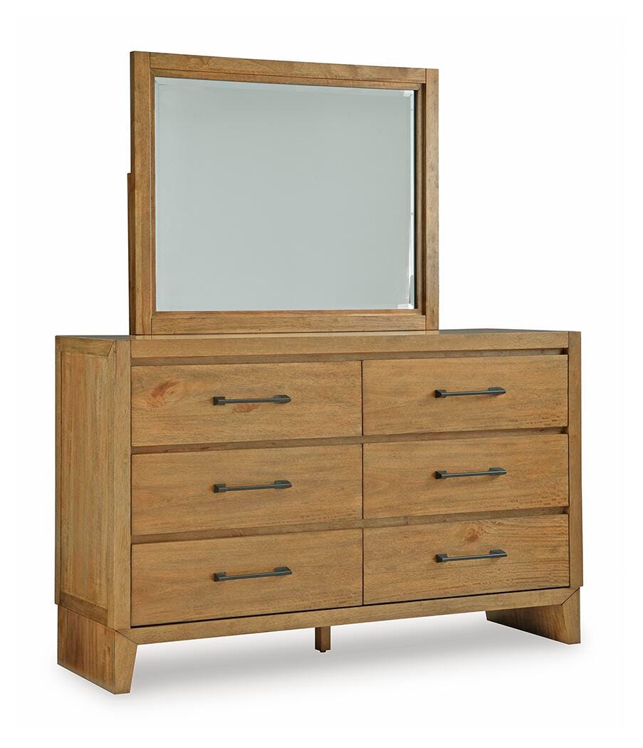 Sherbana Queen Panel Bed, Dresser and Mirror — Bunkie Build Signature Design by Ashley® Bedroom
