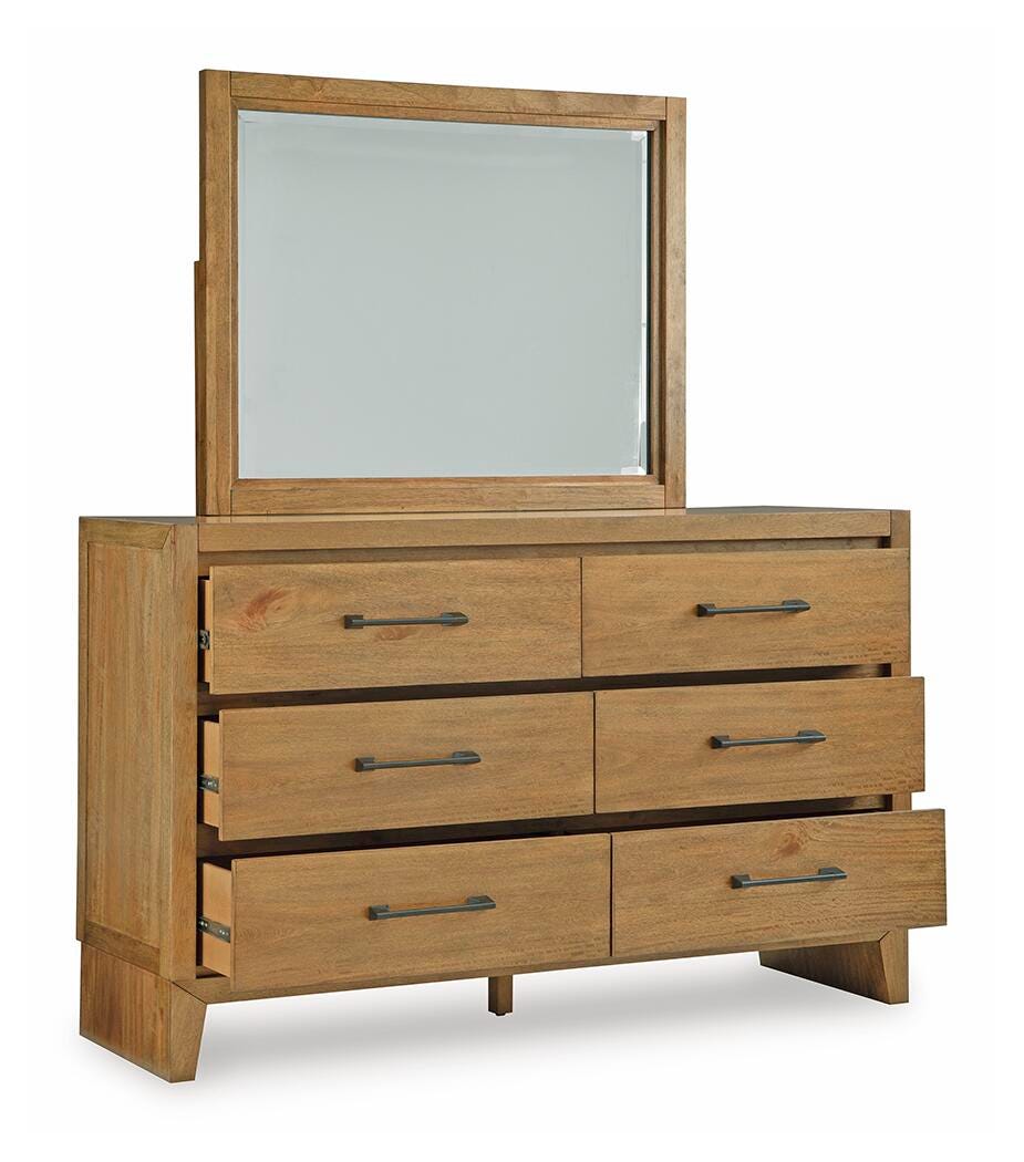 Sherbana Queen Panel Bed, Dresser and Mirror — Bunkie Build Signature Design by Ashley® Bedroom