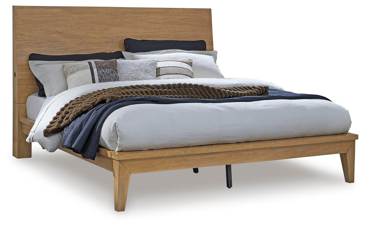 Sherbana Queen Panel Bed, Dresser and Mirror — Bunkie Build Signature Design by Ashley® Bedroom