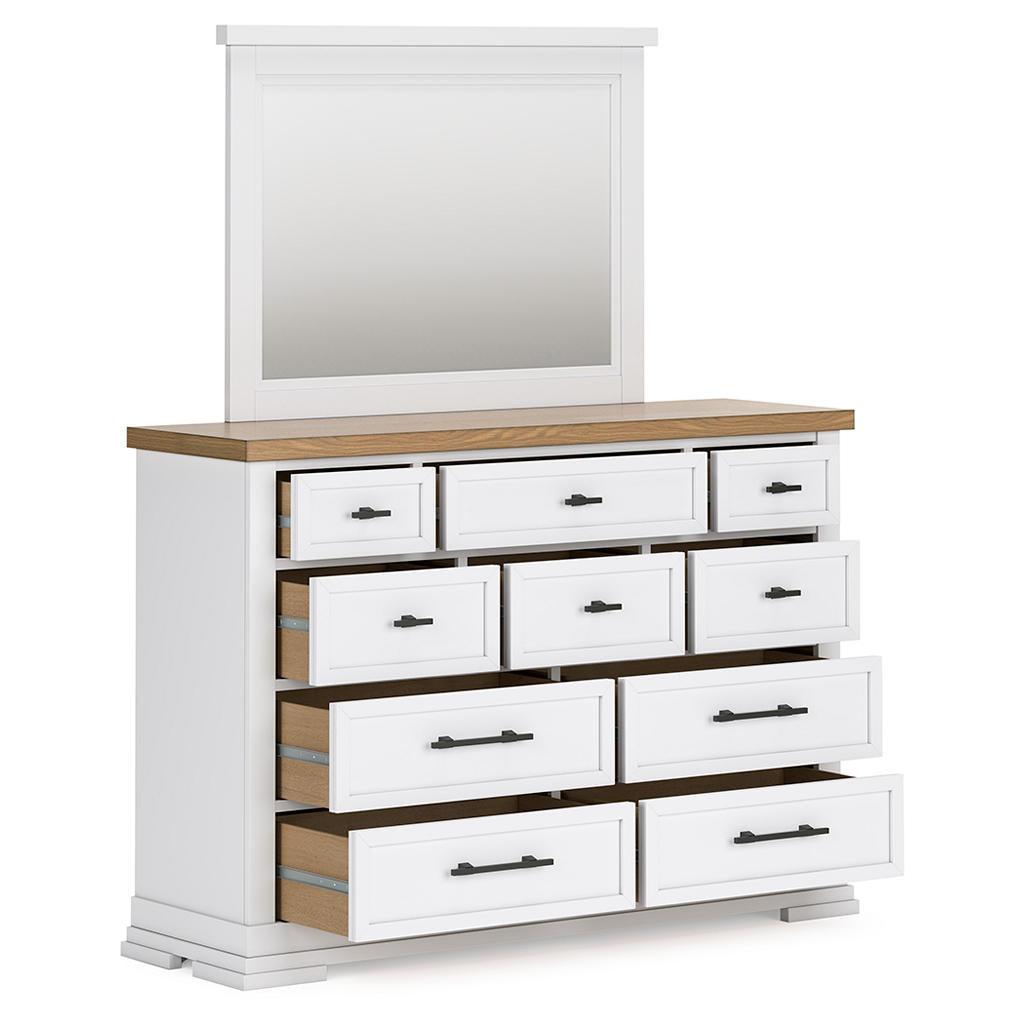 Ashbryn King Bed, Dresser and Mirror — Farmhouse Suite Benchcraft® Uncategorized