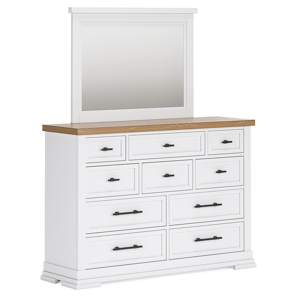 Ashbryn King Bed, Dresser and Mirror — Farmhouse Suite Benchcraft® Uncategorized
