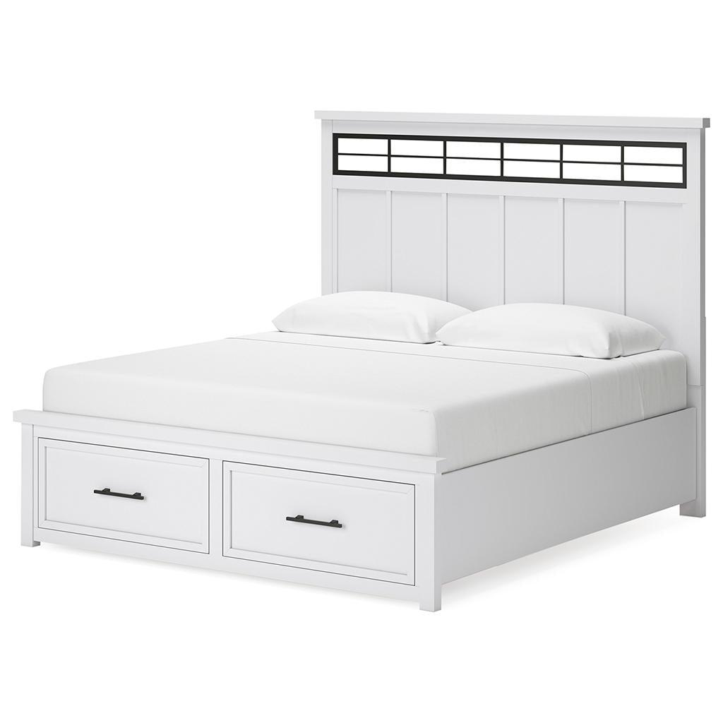 Ashbryn King Bed, Dresser and Mirror — Farmhouse Suite Benchcraft® Uncategorized