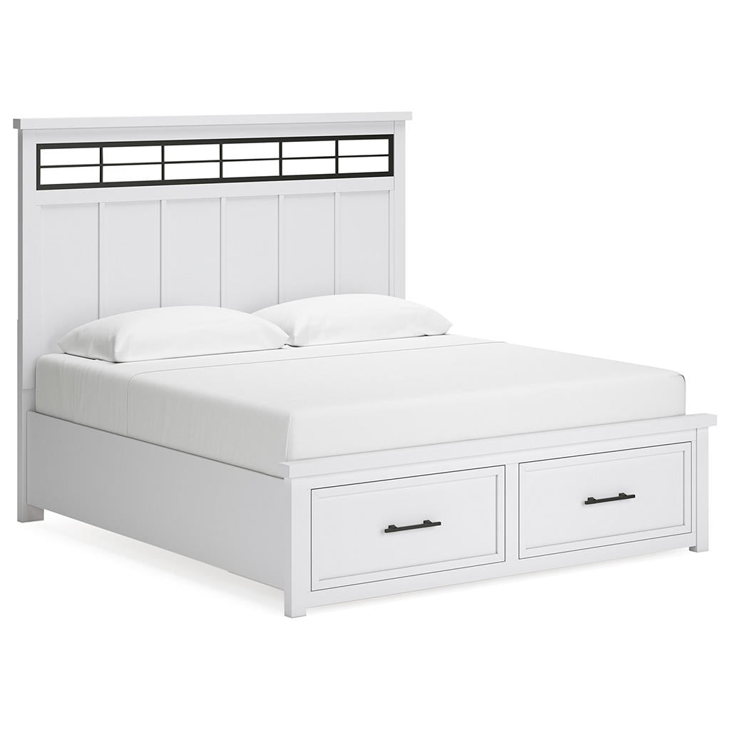 Ashbryn King Panel Storage Bed, Dresser, Mirror and Nightstand Benchcraft® Uncategorized