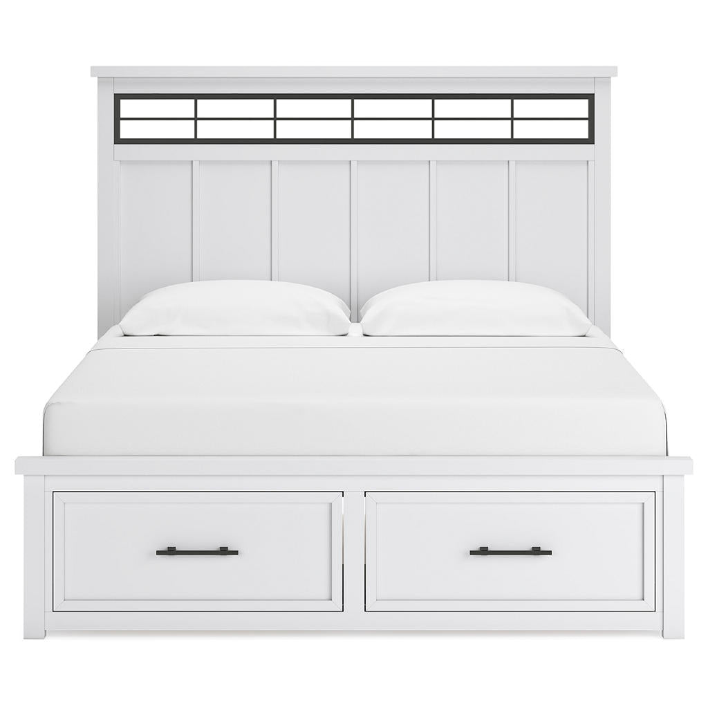 Ashbryn King Panel Storage Bed, Dresser, Mirror and Nightstand Benchcraft® Uncategorized